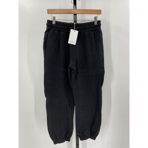 Quince Women's Organic Heavyweight Fleece Boyfriend Sweatpants - 27" Black S